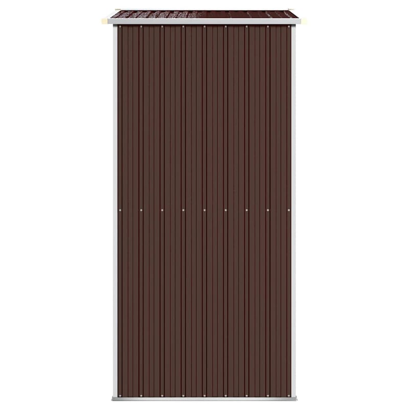 vidaXL sötétbarna horganyzott acél kerti fészer 192x108x223 cm