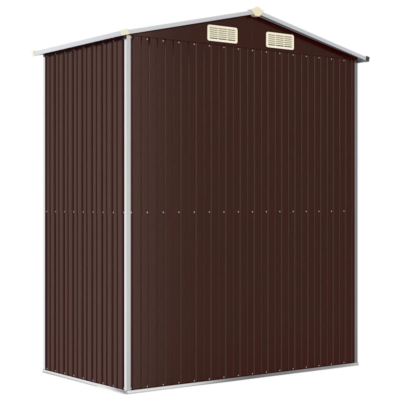 vidaXL sötétbarna horganyzott acél kerti fészer 192x108x223 cm