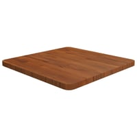 vidaXL Sötétbarna Tömör Tölgyfa Asztallap 50x50cm Négyzet 1