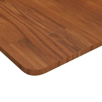 vidaXL sötétbarna tömör tölgyfa négyzet asztallap 50x50 cm 3