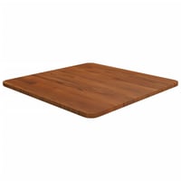vidaXL sötétbarna tömör tölgyfa négyzet asztallap 50x50 cm 1