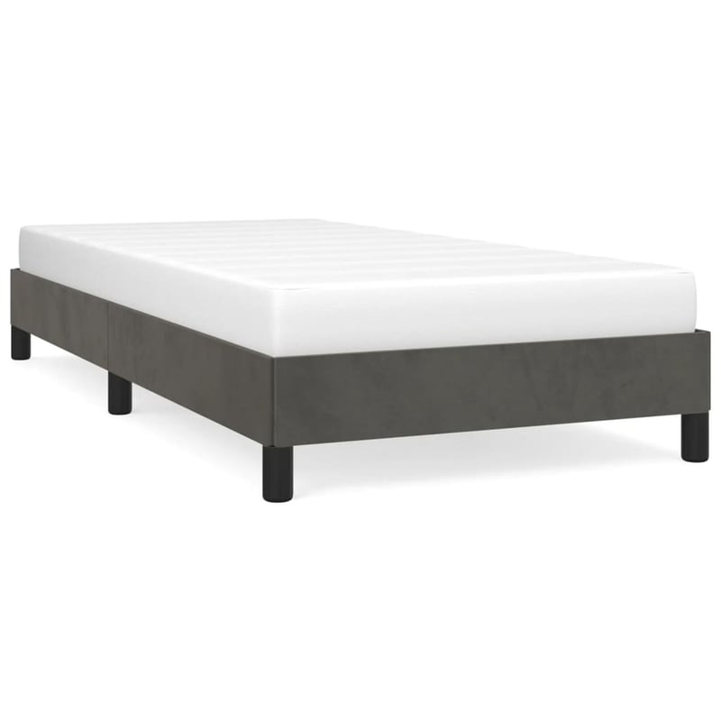 vidaXL sötétszürke bársony ágykeret 80x200 cm matrac nélkül