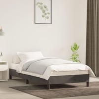 vidaXL sötétszürke bársony ágykeret 80x200 cm matrac nélkül 2