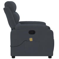 vidaXL sötétszürke bársony dönthető masszázsfotel relaxációhoz 9
