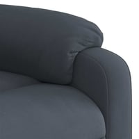 vidaXL sötétszürke bársony dönthető masszázsfotel relaxációhoz 10