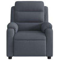 vidaXL sötétszürke bársony dönthető masszázsfotel relaxációhoz 8
