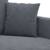 vidaXL sötétszürke bársony fotel 60 cm 6