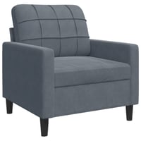 vidaXL sötétszürke bársony kanapéfotel 60 cm 1