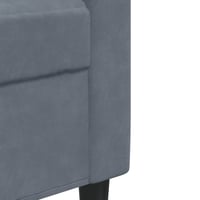 vidaXL sötétszürke bársony kanapéfotel 60 cm 7