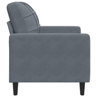 vidaXL sötétszürke bársony kanapéfotel 60 cm 5