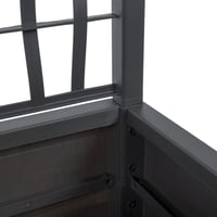 vidaXL sötétszürke PP rácsos kerti ültetőláda 80x36x140 cm 6