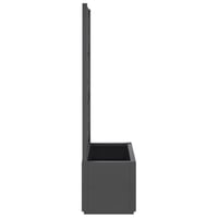 vidaXL sötétszürke PP rácsos kerti ültetőláda 80x36x140 cm 4