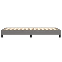 vidaXL sötétszürke szövet ágykeret 100x200 cm matrac nélkül 6