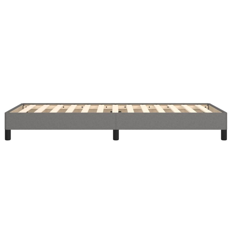 vidaXL sötétszürke szövet ágykeret 100x200 cm matrac nélkül