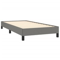 vidaXL sötétszürke szövet ágykeret 100x200 cm matrac nélkül 4