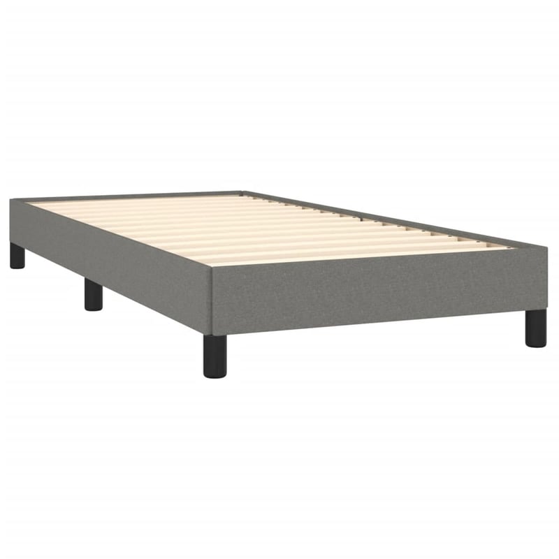 vidaXL sötétszürke szövet ágykeret 100x200 cm matrac nélkül