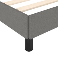 vidaXL sötétszürke szövet ágykeret 100x200 cm matrac nélkül 7