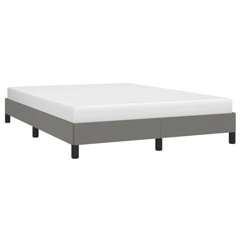 vidaXL sötétszürke szövet ágykeret 140x190 cm matrac nélkül