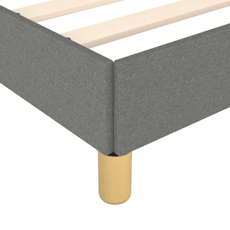 vidaXL sötétszürke szövet ágykeret 90x200 cm matrac nélkül