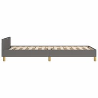 vidaXL sötétszürke szövet ágykeret 90x200 cm matrac nélkül 6