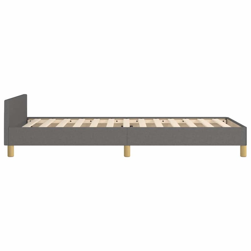vidaXL sötétszürke szövet ágykeret 90x200 cm matrac nélkül