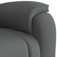 vidaXL sötétszürke szövet dönthető masszázsfotel relaxációs funkcióval 9