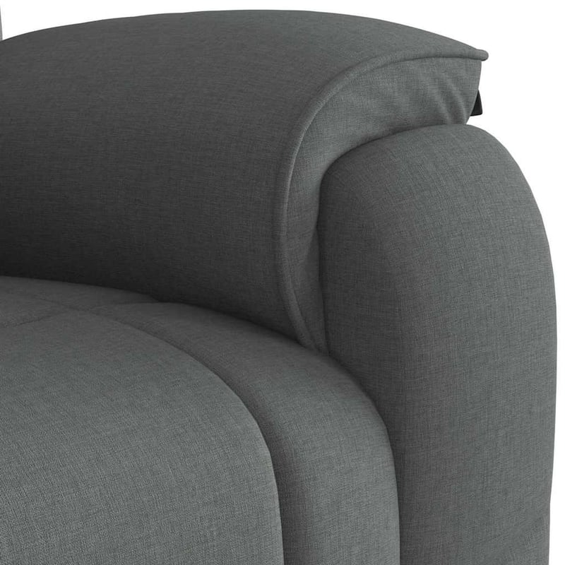 vidaXL sötétszürke szövet dönthető masszázsfotel relaxációs funkcióval