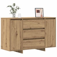 vidaXL Artisan tölgy színű szerelt fa széf 120 x 41 x 75 cm méretű biztonsági tároló szekrény otthonra 3