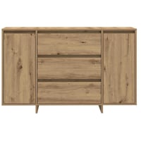 vidaXL Artisan tölgy színű szerelt fa széf 120 x 41 x 75 cm méretű biztonsági tároló szekrény otthonra 6