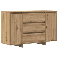 vidaXL Artisan tölgy színű szerelt fa széf 120 x 41 x 75 cm méretű biztonsági tároló szekrény otthonra 1