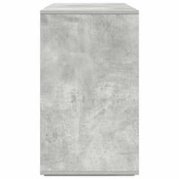 Seif de siguranță ignifug vidaXL, gri beton, 135x41x75 cm, din lemn prelucrat — fără accesorii, deteriorat și utilizat (stare: vezi a doua imagine) 10