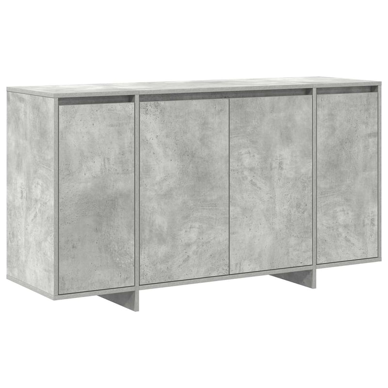 Seif vidaXL, Gri Beton, 135x41x75 cm, din Lemn Compozit, Rezistent la Foc, pentru Acasă și Birou