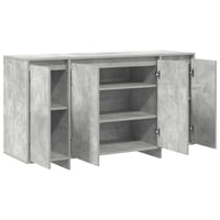 Seif de siguranță ignifug vidaXL, gri beton, 135x41x75 cm, din lemn prelucrat — fără accesorii, deteriorat și utilizat (stare: vezi a doua imagine) 8