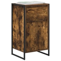 vidaXL Széf fiókkal Füstös tölgy 43x36x75,5 cm 3