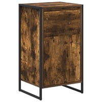 vidaXL Széf fiókkal Füstös tölgy 43x36x75,5 cm 1