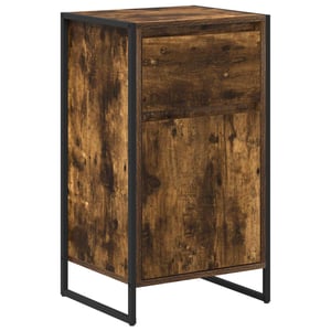 Comodă cu sertare vidaXL - stejar afumat - 43x36x75,5 cm