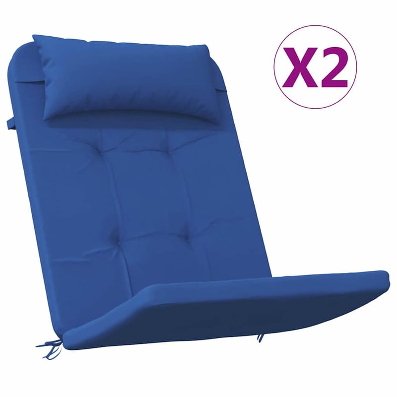 vidaXL Székpárnák Kék 2 db Oxford Szövet 58x77 cm