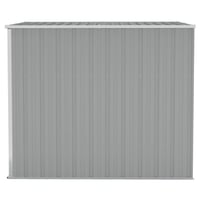 vidaXL szürke acél kerti fészer 118x194x178 cm falhoz erősíthető 4