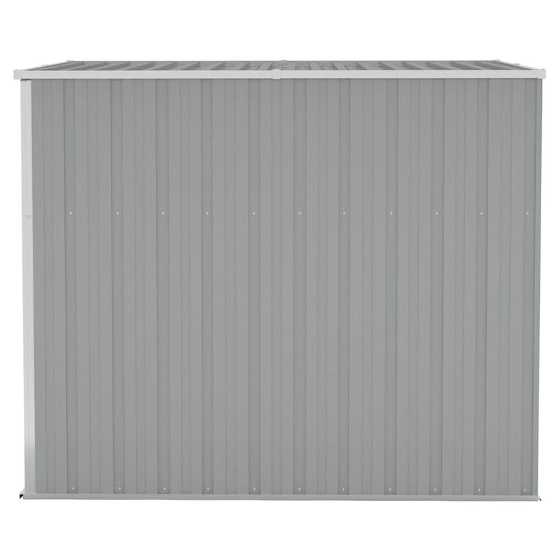 vidaXL szürke acél kerti fészer 118x194x178 cm falhoz erősíthető