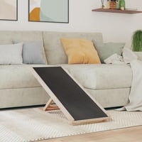 vidaXL szürke fenyőfa kutyarámpa 100x40 cm 2