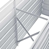 vidaXL szürke horganyzott acél kerti magaságyás 160x40x77 cm 5