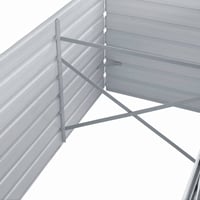 vidaXL szürke horganyzott acél kerti magaságyás 320x80x77 cm 5