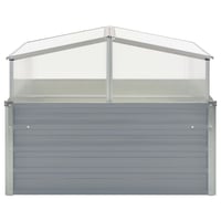 vidaXL szürke melegház horganyzott acélból 100x100x85 cm 3
