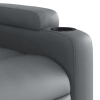 vidaXL szürke műbőr dönthető fotel 8