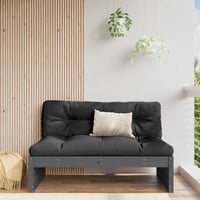 vidaXL szürke tömör fenyőfa középső kanapé 120x80 cm 2