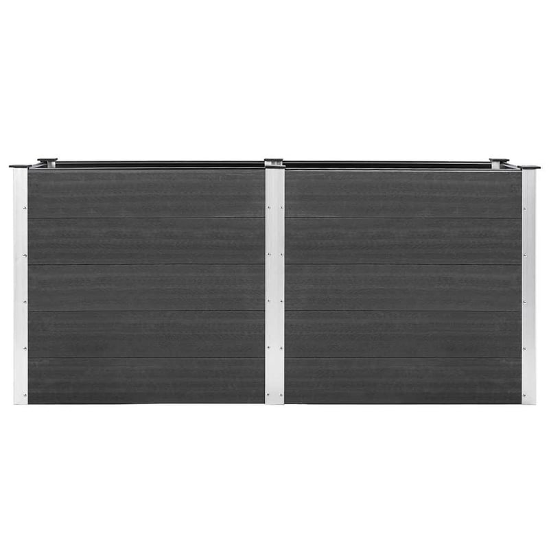 vidaXL szürke WPC kerti magaságyás 200x50x91 cm