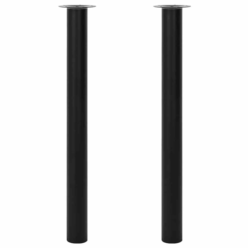 vidaXL teleszkópos asztalláb 710-1100 mm fekete 2 db