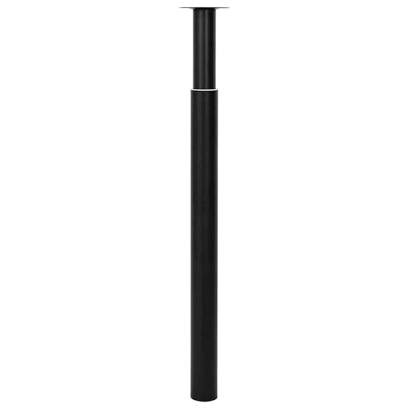 vidaXL teleszkópos asztalláb 710-1100 mm fekete 2 db