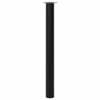 vidaXL teleszkópos asztalláb 710-1100 mm fekete 2 db 2