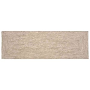 Covor din iută vidaXL - natural/alb - 60x300 cm